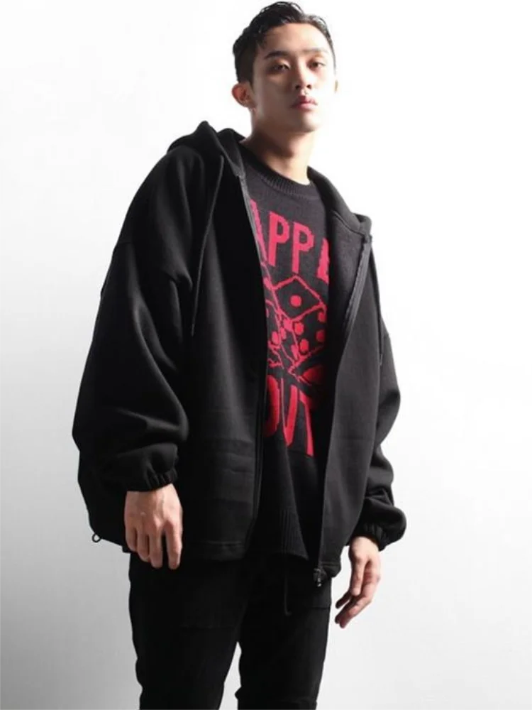 Men's Long-Sleeve Hoodie Coat Spring And Autumn New Korean Basic Pure Color Casual Versatile Loose Large Size Hoodie