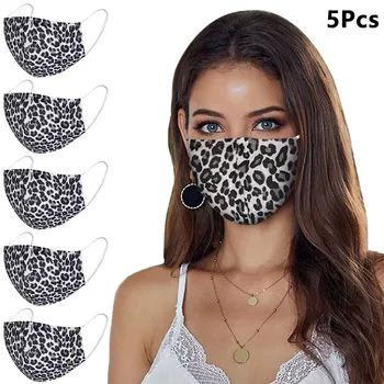 

Outdoor Washable Reuse Face Mask Leopard Printing Mouth Mask Reuseable Mouth Mask Mouth Cover Mouth Mask Washable Mouth Face Ma