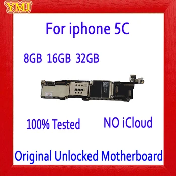 

100% Completely Original unlocked for iphone 5C Motherboard with Chips,16gb/32gb/64gb for iphone 5C Logic boards with IOS System