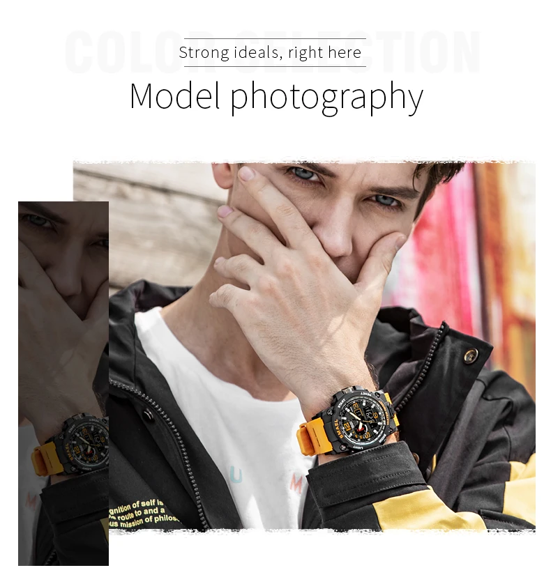 SMAEL Brand Fashion Men Sports Watches Men Analog Quartz Clock Military Watch Male Watch Men's 1545 relogios masculino