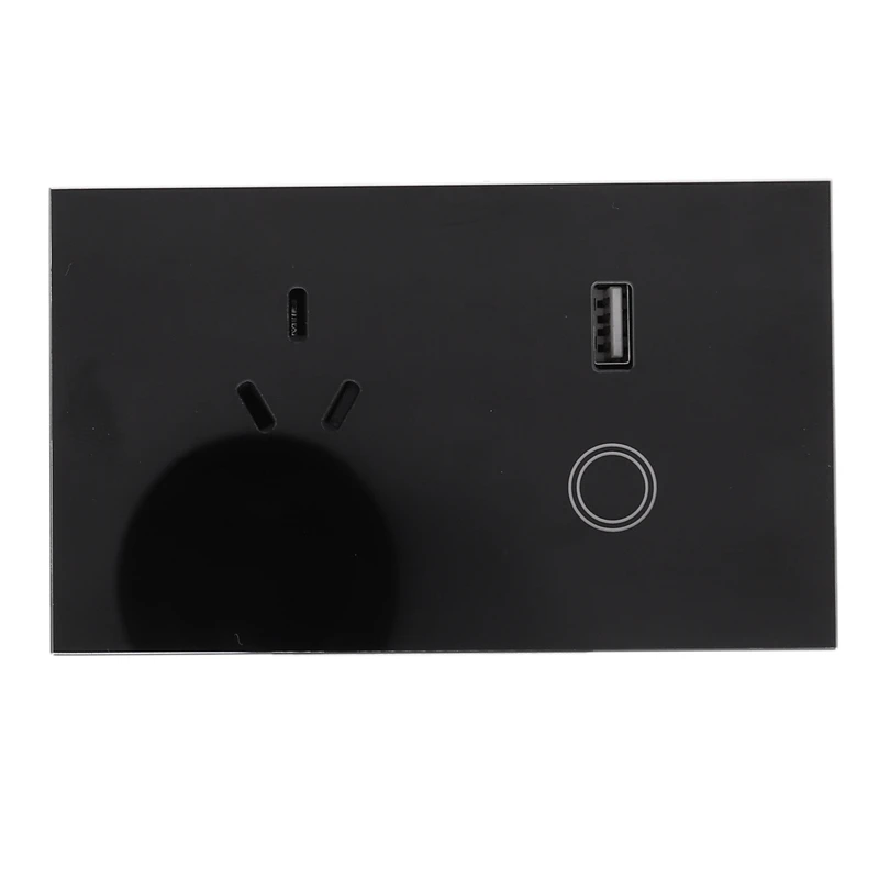 

USB Wall Power Socket,Press Switch USB Wall Socket with Wall Outlet,110V Plug Socket(US Plug)