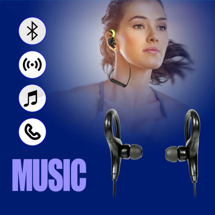 Универсальный Bluetooth Беспроводной стереонаушники наушники-вкладишы спортивные головные наушники с микрофоном для iPhone samsung NC99