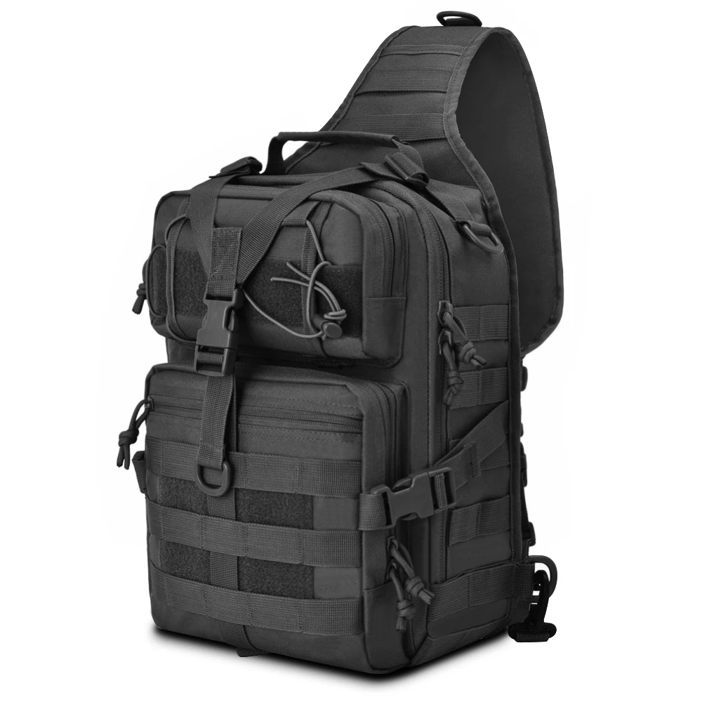 Patrol Assault Pack Tactical Rucksack MOLLE System Backpack Hiking Bag 20L Olive 
