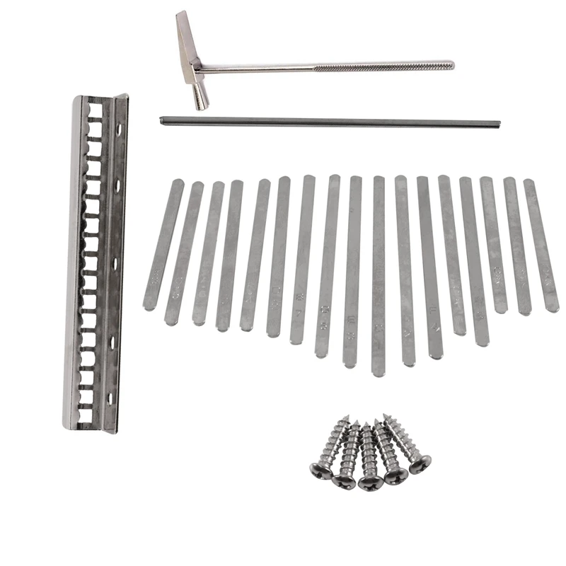 

Kalimba Keys for 17 Keys Kalimba Shrapnel with Tuner Hammer Portable Music Accessory