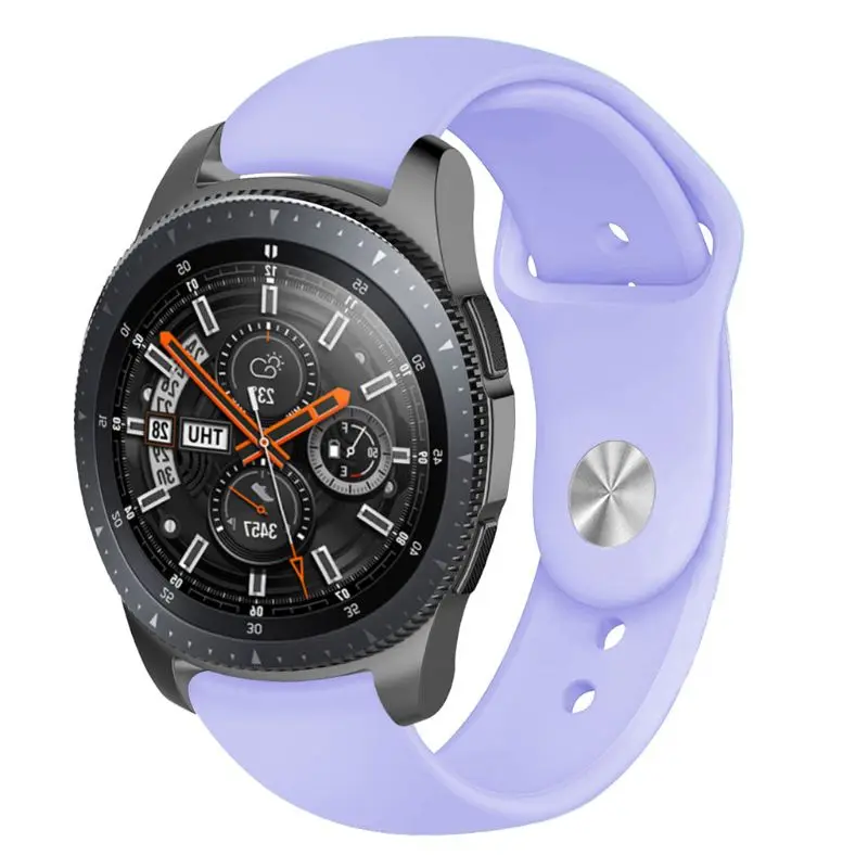 Soft Silicone Watch Band Wrist Strap Bracelet Replacement for Samsung Galaxy Watch 46MM/R800/Samsung S3 Smart Watch Accessories