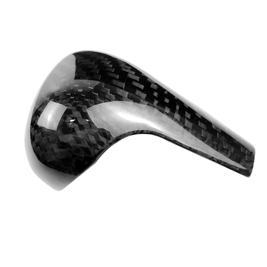 Black Carbon Fiber Car Gearshift Knob Covers for Audi A61/Q5/A5/A4L/Q7 Accessories Car Styling