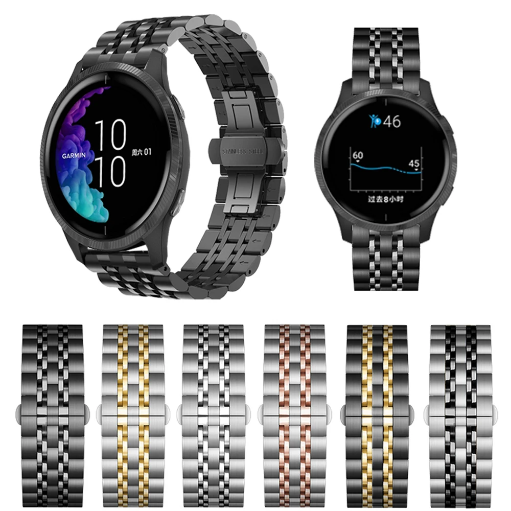 Металлический классический ремешок для наручных часов Garmin шнур браслет из