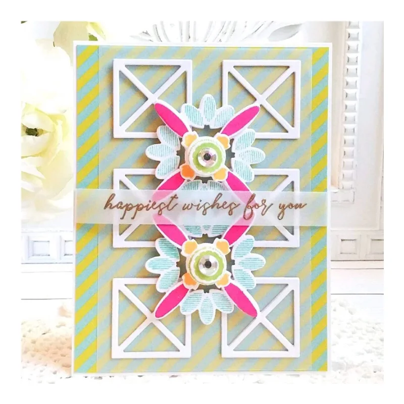 Deguang metal cutting die set scrapbook DIY embossing paper process album card punching art creativity 3D lattice 2020 NEW | Дом и сад