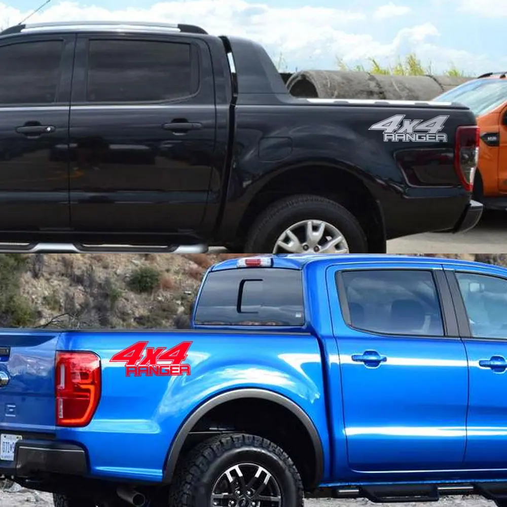 Rear Bed Side Decals - 4x4 Truck Graphic Vinyl Sticker Decor