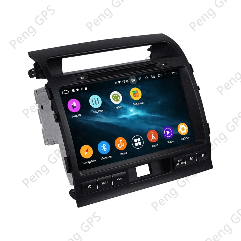 Sale Car Radio Screen For Toyota Land Cruiser 2008-2012 GPS Navigation Recorder Headunit Multimedia Player Android 9 DSP 4+64G 3