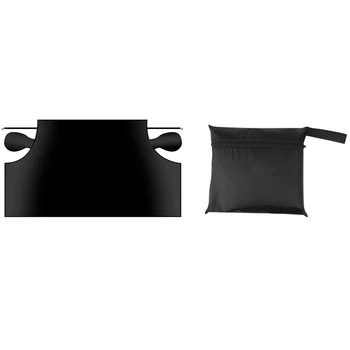 

Car Windshield Snow Cover, Waterproof Car Snow Ice Removal Cover Magnetic Wiper Frost Guard Protector with Elastic Hooks and Sid