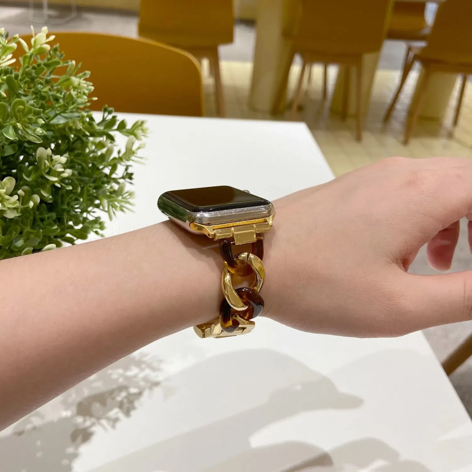 The last three Resin Stainless steel Watch strap for apple watch band 6 Se 5 4 44mm 40mm correa watchband | Электроника