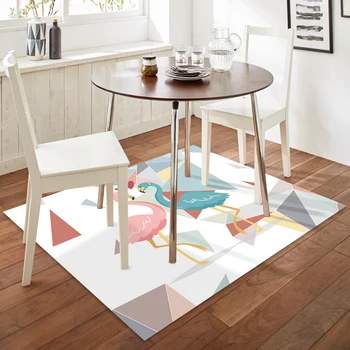 

Modern Decor Dining Room Area Rug Decor Kitchen Bedside Corridor Rug Flannel Non-slip Geometric Living Room Carpets for Home