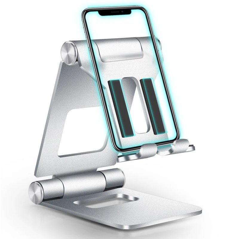 

Universal Lazy Mobile Phone holder Aluminum Alloy Bracket Universal Foldable Phone Holder For iphone Huawei Samsung Xiaomi