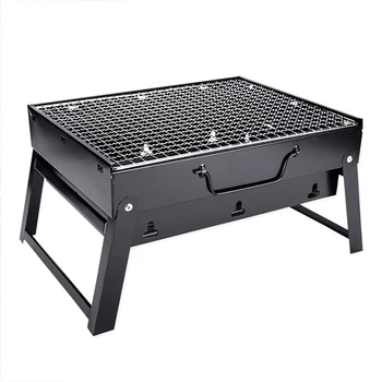 

Barbecue Grill Outdoor Picnic Easy Clean Charcoal Household Foldable Portable Stainless Steel Party Supplies Garden Camping