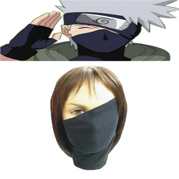 

Anime Naruto washcloth Face Mask Kakashi Veil Mask Naruto Hatake Kakashi Halloween Party Cosplay Costume Accessory