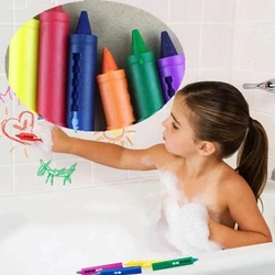 Crayon effaçable de graffiti, jouet lavable pour enfant et bébé, stylo de gribouillage, pour un bain créatif et éducatif, 6 pièces/ensemble, 