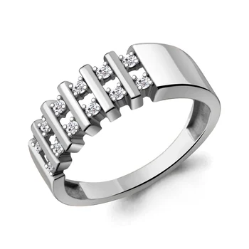 

Ring AQUAMARINE with cubic, silver 925
