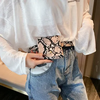 

Women waist bag fanny pack leather pouch Pockets Outdoor Leopard Hasp streetwear crossbody bag Sports Chest Bag sac banane femme