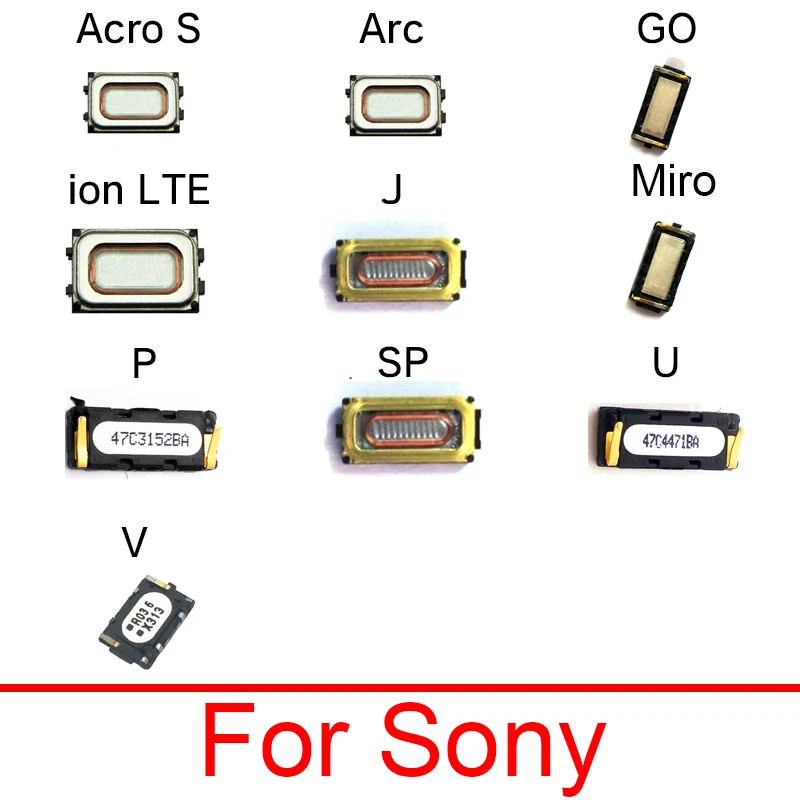 Динамик для наушников Sony Acro S LT26W Arc LT15i Go ST27i ion LTE LT28at J ST26i Miro ST23i P LT22i SP M35H U ST25i V LT25i |