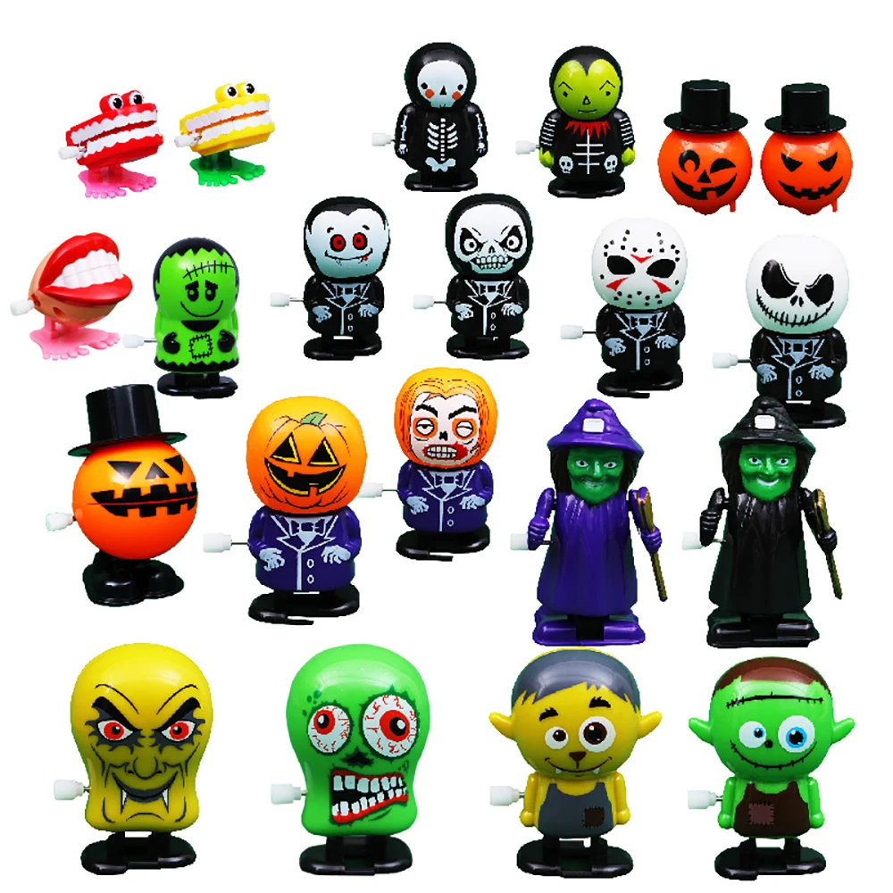

Christmas Halloween Clockwork Toy Phantom Frankenstein Vampire Capsules Fun Prank Decoration Jump Jump Walk Toy Kids Gift FT001