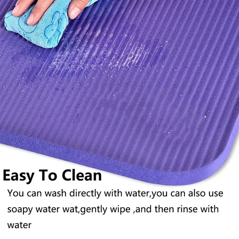 15mm Thick Non-Slip NBR Yoga Mat Fitness Stretching Camping Gymnastics Exercises Mat Bag Strap Sweat Smelless Easy to Carry Mats 15mm Thick Non-Slip NBR Yoga Mat Fitness Stretching Camping Gymnastics Exercises Mat Bag Strap Sweat Smelless Easy to Carry Mats