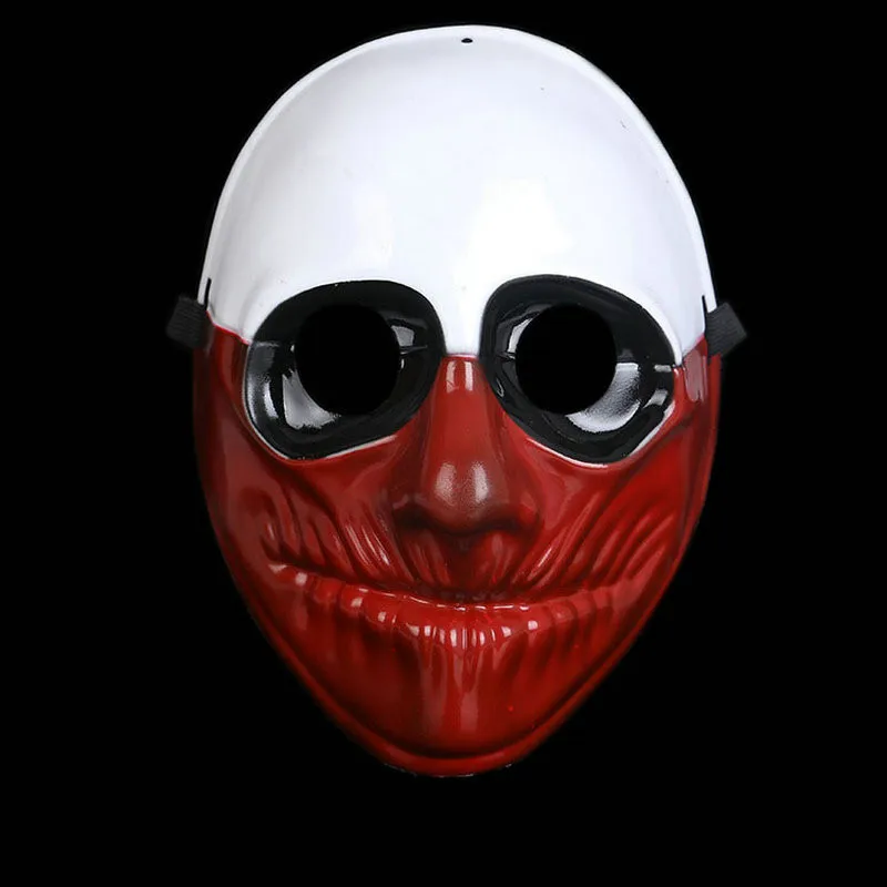 1 шт. ПВХ страшная маска на Хеллоуин вечерние маски клоуна Payday 2 для маскарада Косплей Хэллоуин ужасные маски