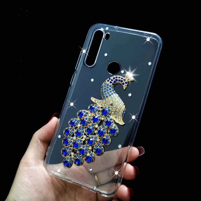 Чехол с блестящими стразами для Redmi 8A 7A Go S2 6A чехол Xiaomi MI 9 SE 8 lite A2 5X A1 6X Note 8T 7 6 4 4X 5 5A