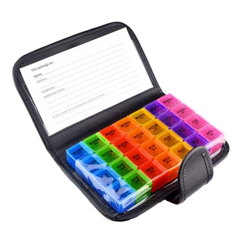 

7 days pill box packaging box medicine storage box travel convenient to carry pill box