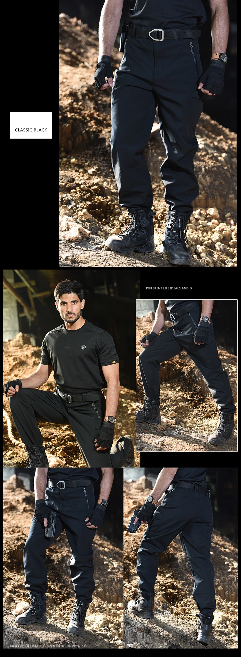 Calças Táticas Masculinas Multi-bolso Elasticidade Militar Caminhadas Tático Calças de Carga ao ar Livre Calças à Prova D5xl Água Mais 5xl Calças de pesca 6 Esporte e Lazer
