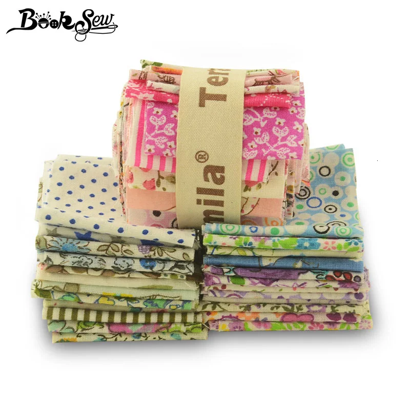 Booksew Telas Лоскутная Algodon хлопковая ткань с цветами желе ролл полоски 7-9 шт./лот 5x50 см DIY куклы шитье ремесло Анкара ткань