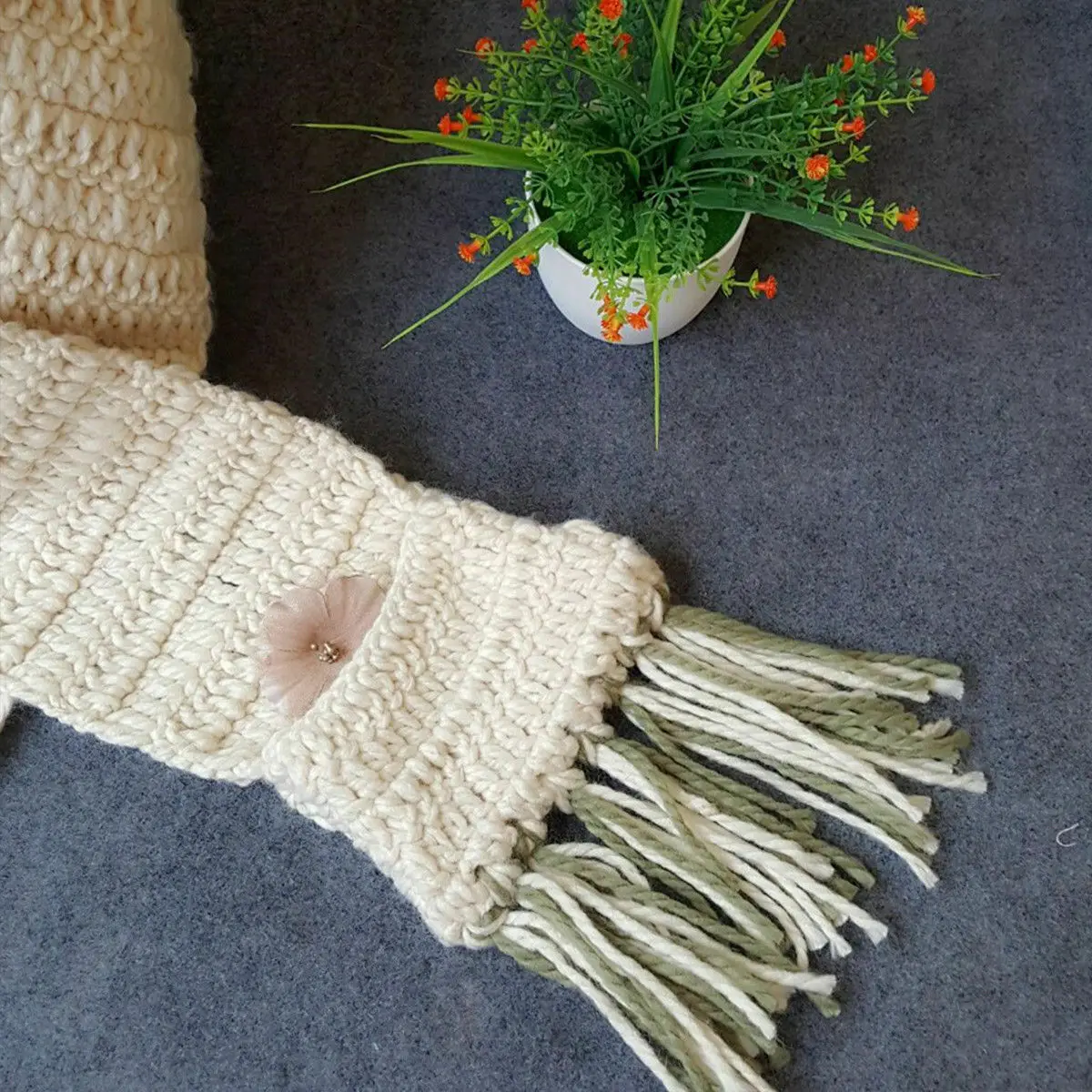 Capuche tricoté laine pour enfants