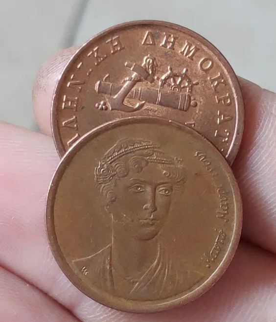 

21mm Greece 1988-2000 ,100% Real Genuine Comemorative Coin,Original Collection