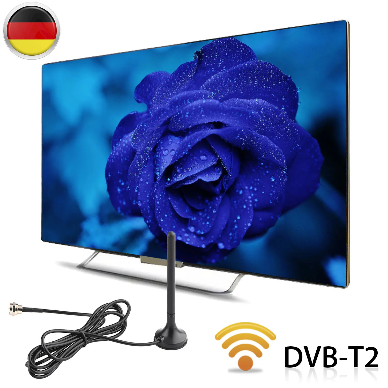 Горячая DVB-T2 ATSC ISDB Магнитная база F Тип антенны для цифрового ТВ HD ТВ Тернер VHF174-230/UHF470-860MHZ