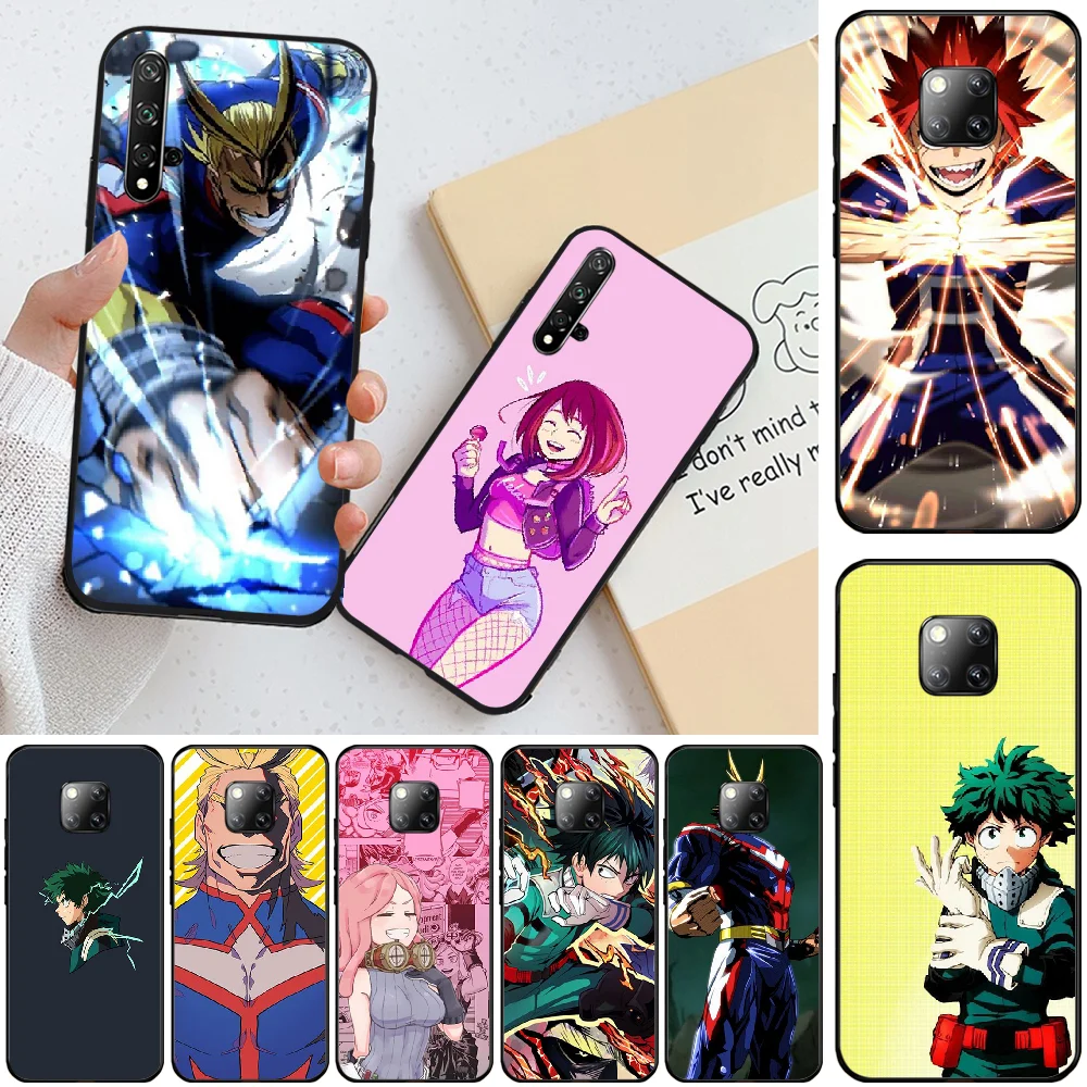 Viviana My Hero academic Coque мягкий черный чехол для телефона Huawei Honor 8 8X 9 9LITE 10 View9 10lite 20lite 20 |