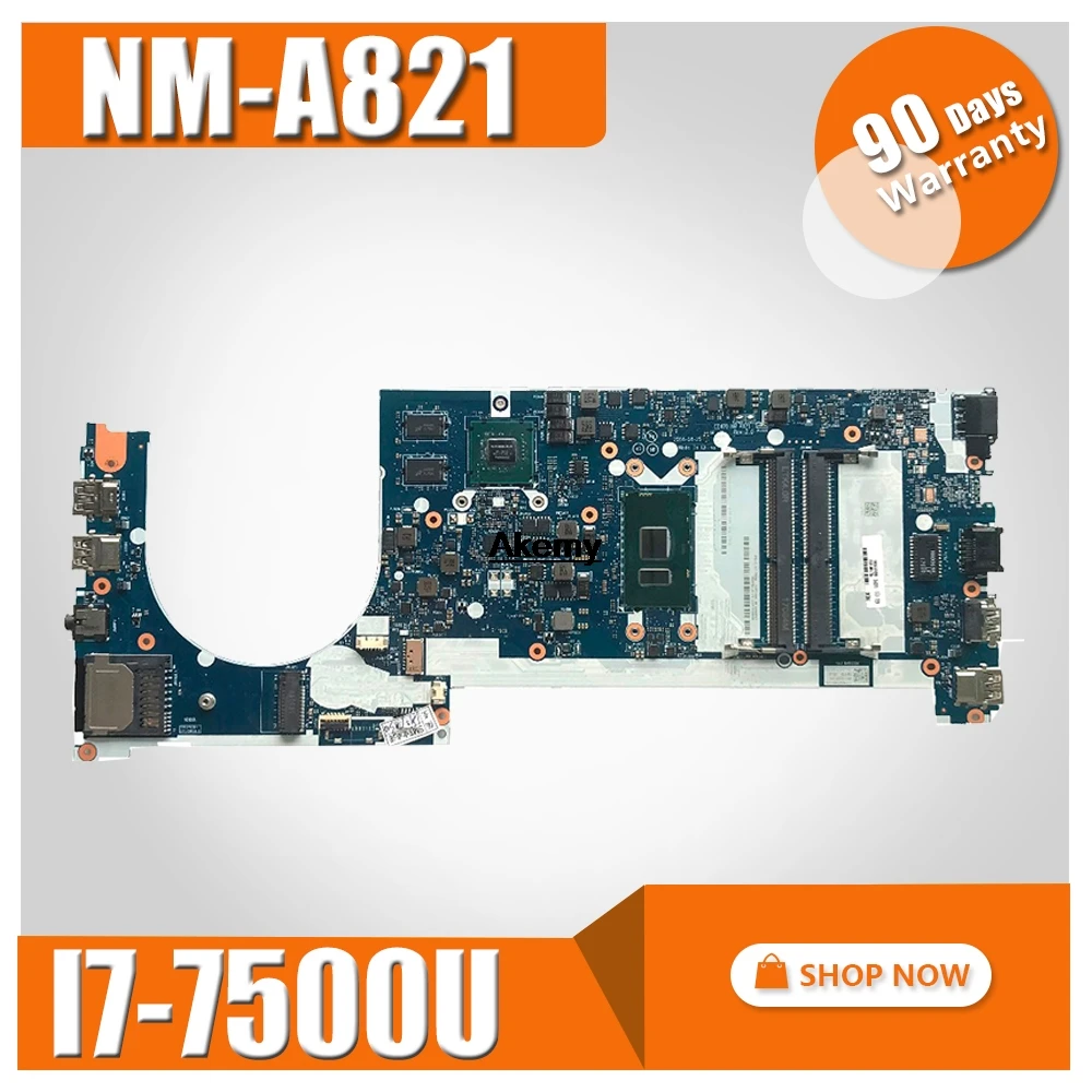 

NM-A821 mainboard For Lenovo E470 CE470 E470C laptop motherboard I7-7500U GT920M NM-A281 Test work 100% original in stock