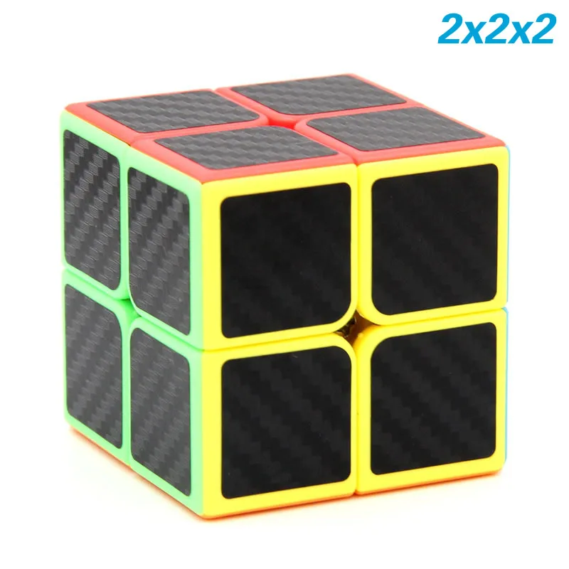 ShengShou Легенда углеродного волокна Стикеры 2x2x2 3x3x3, 4x4x4, 5x5x5, волшебный куб, набор 2x2/oneplus 3/OnePlus x 3 4x4 5x5 скоростная головоломка, развивающие игрушки - Цвет: 2x2x2