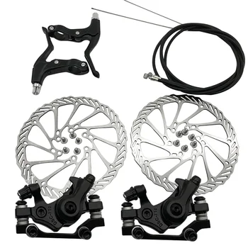 

With Screws Disk Brake Kit Bicycle Parts Lever Riding Threaded Hubs Universal Mechanical Rotor Clamps Front Rear Mountain Bike