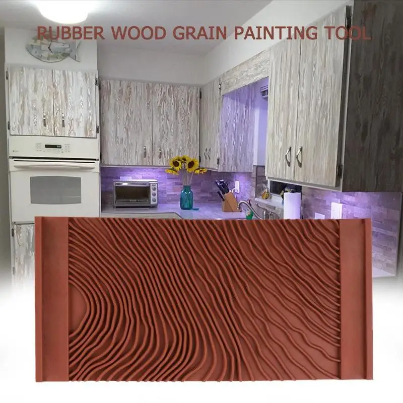 

Rubber Wood Grain Graining Pattern Wall Paint DIY Painting Tool Home Decor DIY Rubber Wood Pattern Decoration Imitation Grain