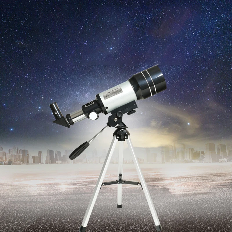 150X Professional Stargazing Zoom Astronomical Telescope with Tripod 70mm Refractor Wide Angle Moon Watching  Portable Focus