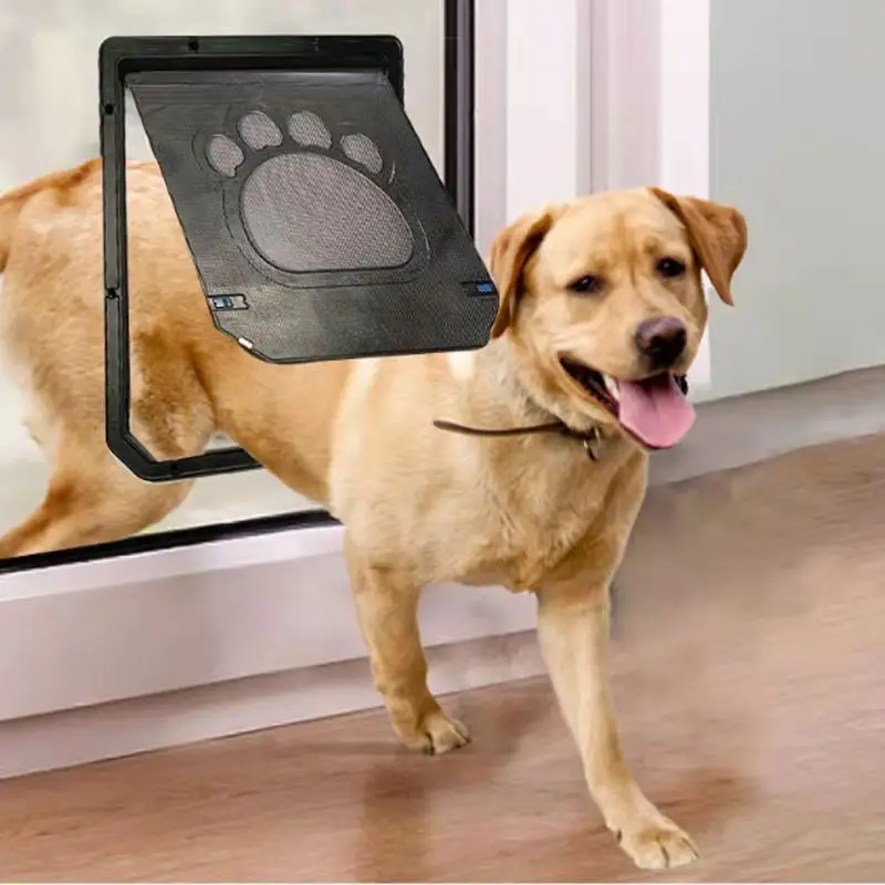 Pet Door New Safe Lockable Screen Door For Dogs Cats Window
