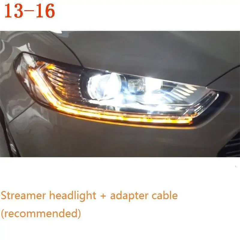Drl Neblineros Para автозапчасти дневные ходовые огни автомобили Cob внешние светодиодные фары автомобильные фары в сборе для Ford Mondeo