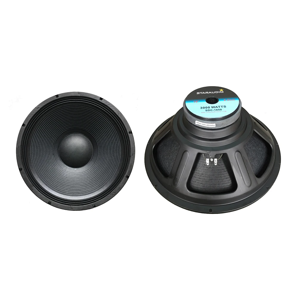 STARAUDIO Dual 18 дюймов 3000 Вт 8 Ом необработанные Сменные сабвуферы для сценических