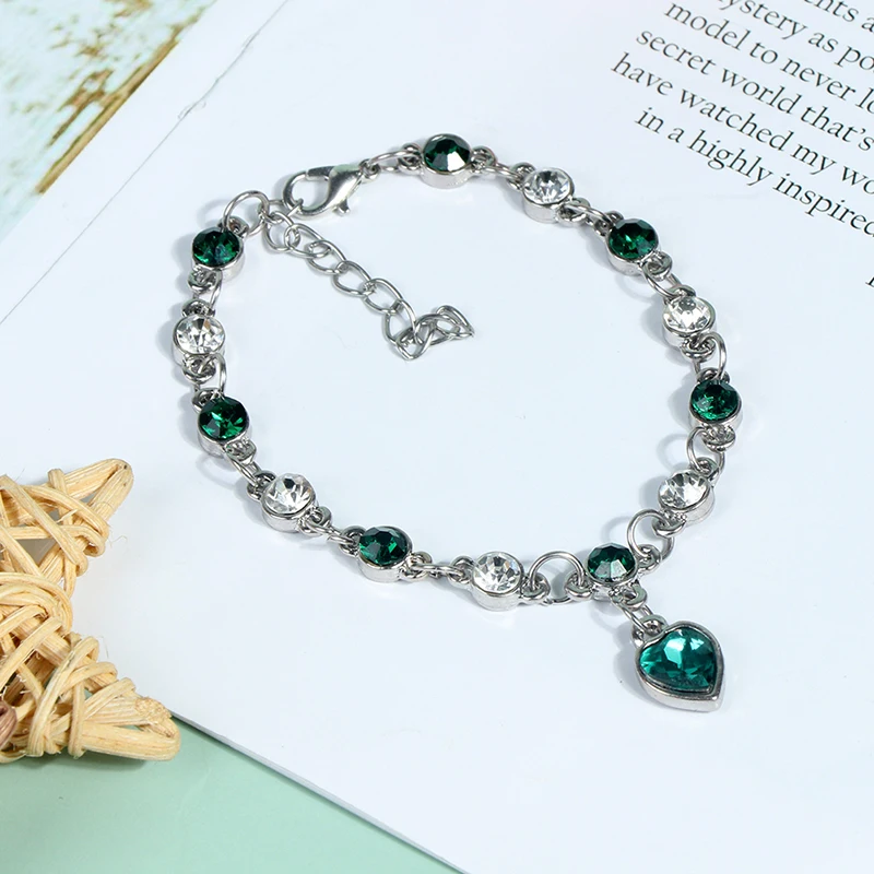 1PC Creative Exquisite Weight Loss Bracelet Crystal Bracelet Magnetic Therapy Burning Fat Improve Blood Circulation 