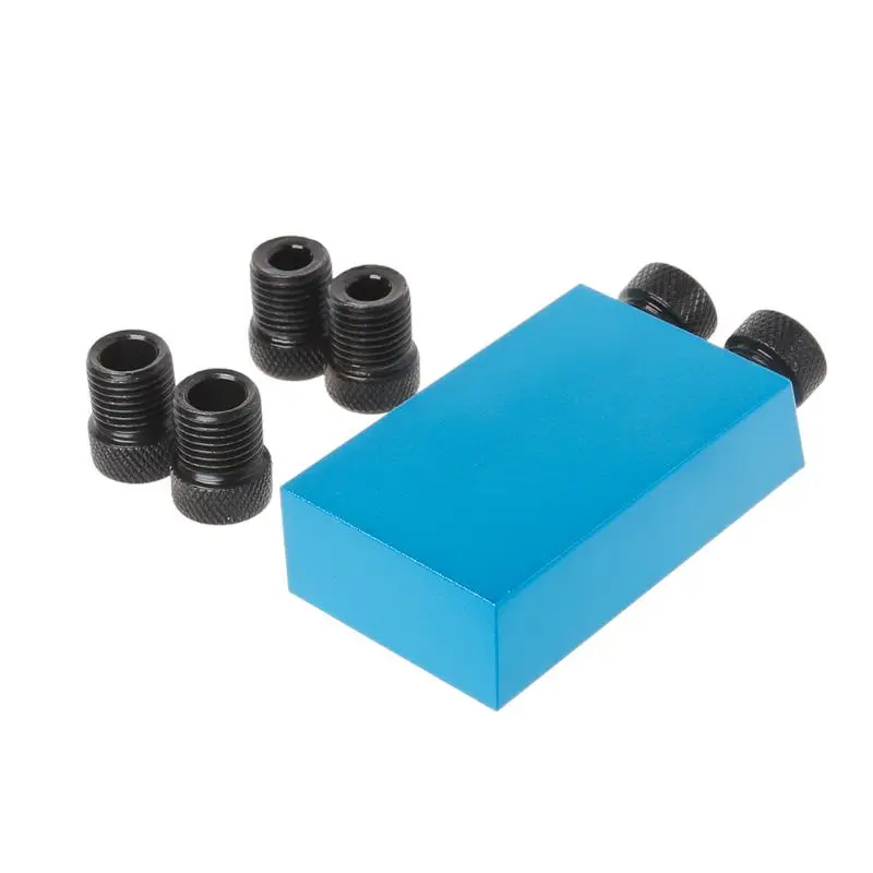 14pcs//set 6//8//10mm Oblique Hole Locator Drilling Bits Jig Clamp Woodworking Kit