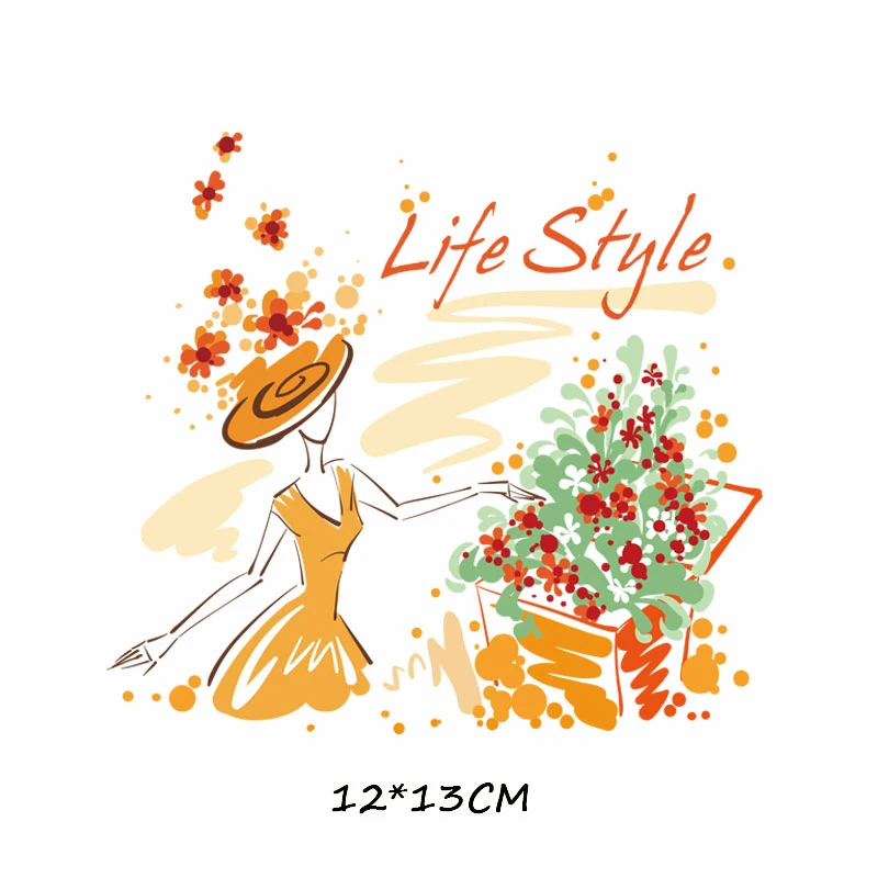 ZT0420 Clothing DIY T-shirt Dress Iron on Girl Boy Patches Transfer Fusible Clothing Decor Heat Transfer Stickers Badges Appliques E - Цвет: ZT0420