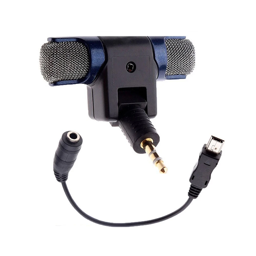 Стереомикрофон с разъемом 3 5 мм и USB-кабелем адаптера совместимым GoPro hero 3/3 +/4