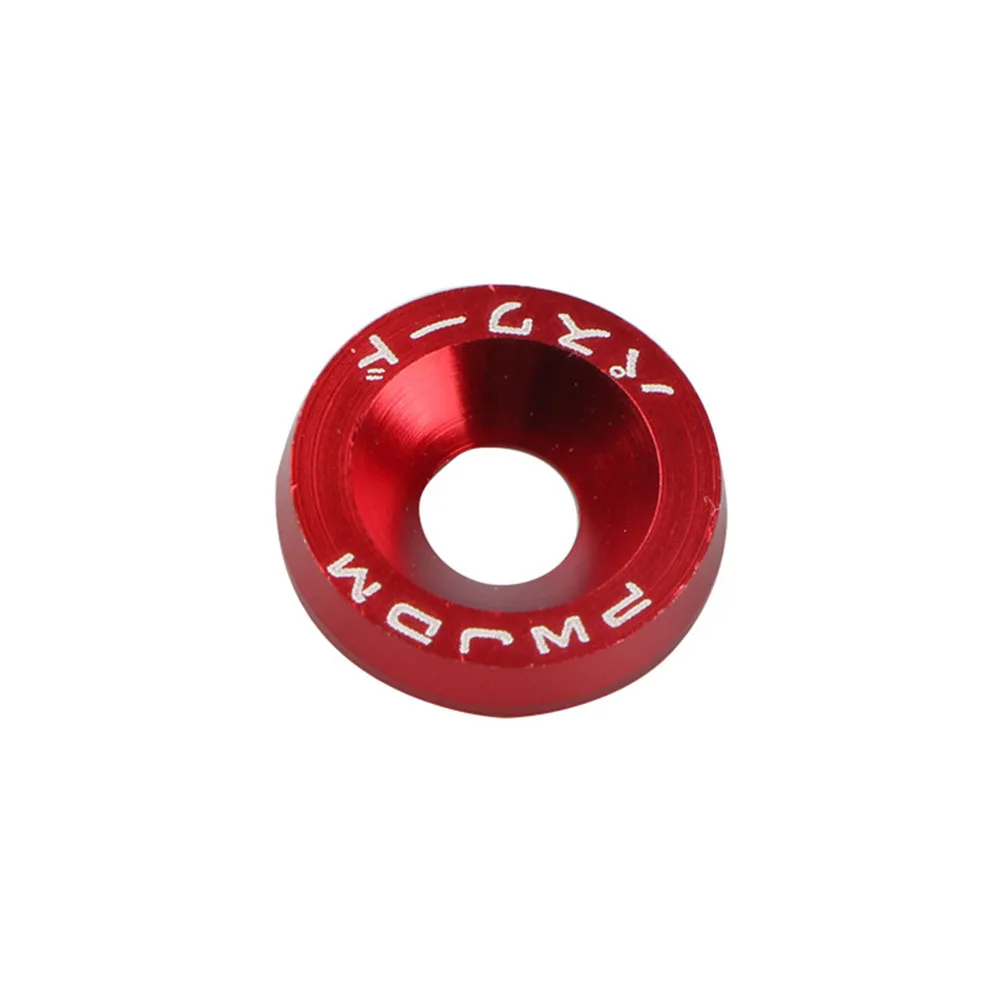 10pcs M6 Car Engine License Plate Hex Universal Fastener Gasket Screw Decorative Concave Solid Tool Washer Kit Stainless Steel
