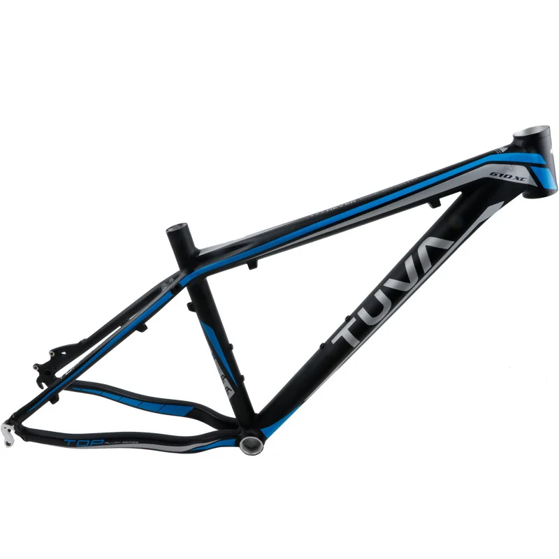 26v16 black blue MTB велосипед TUVA 610XC горный велосипед ультра-легкий 1,5 кг 26*16 дюймов рама из алюминиевого сплава - Цвет: 26v16 black blue