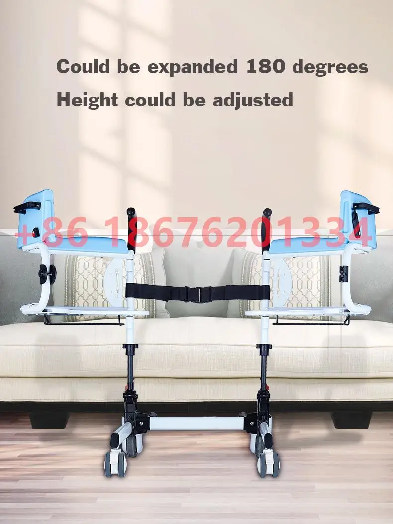 Home Care Medical Shift Adjustable Lifting Manual Patient Transfer Chair